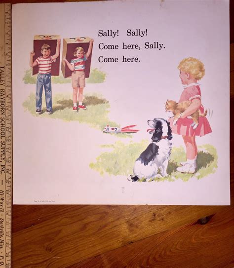 Dick And Jane Spot Sally Our Big Book Print Size Etsy