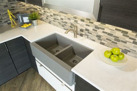 Check out these 7 best farmhouse what's the deal with farmhouse sinks? Quartz Double Farmhouse Sink | For Residential Pros