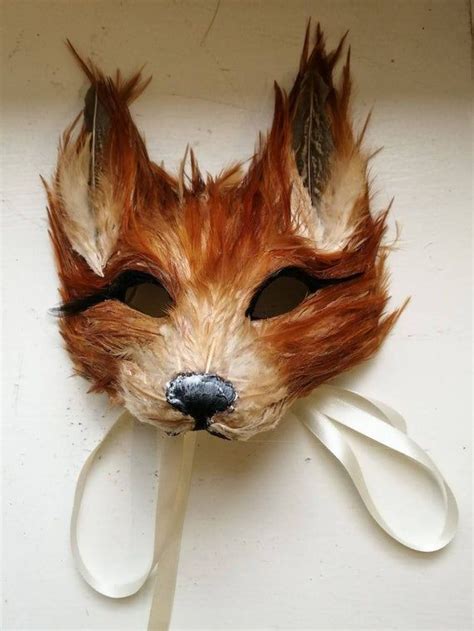 Childrens Luxury Ginger Fox Mask Woodland Animals Etsy In 2021 Fox