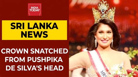 Mrs World 2019 Snatches Sri Lankan Pageant Winners Crown Off Her Head