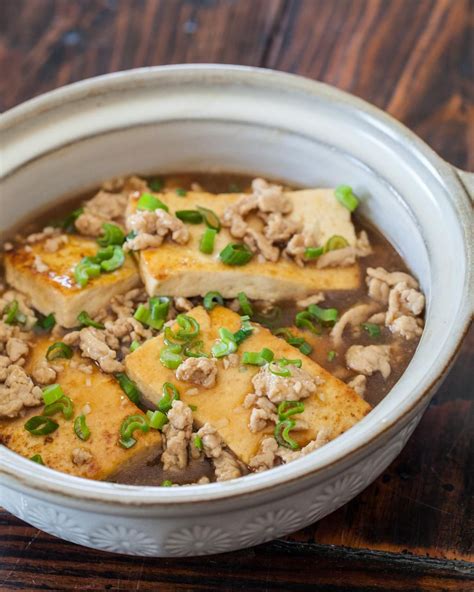 Chinese Braised Tofu With Ground Pork Recipe Ground Pork Recipes