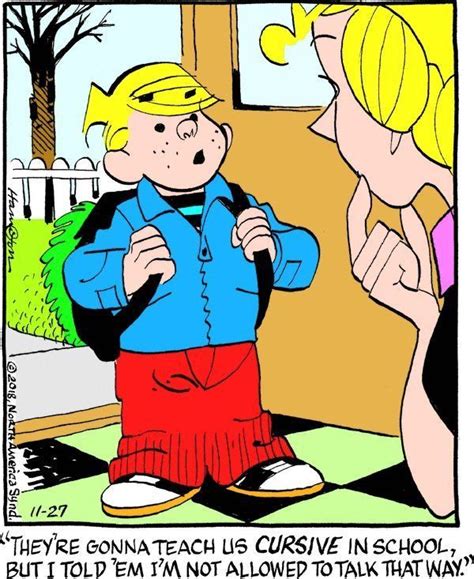 Pin By Randy Ghent On Cartoons Dennis The Menace Funny Cartoon