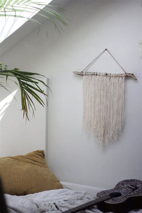 Liven up your living space with greenery by decorating your walls with the artificial plant panel. Natural Driftwood Wall Hanging + Botanical Wallpaper ...