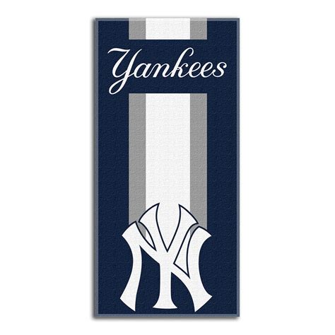 New York Yankees Mlb Zone Read Cotton Beach Towel 30in X 60in