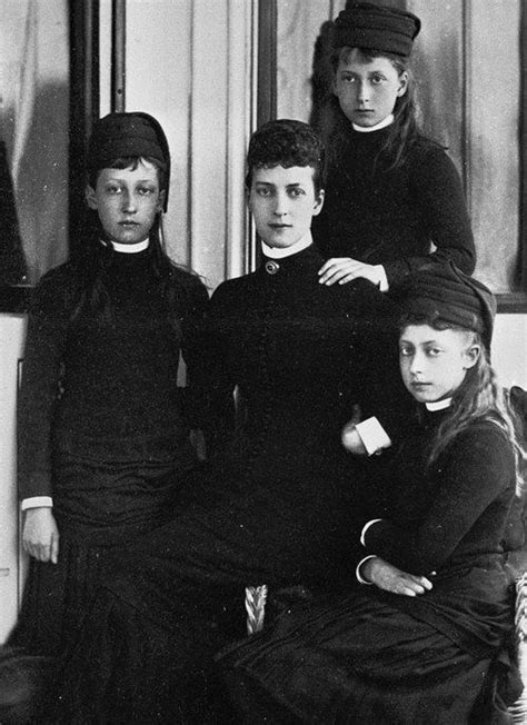 Queen Alexandra Princess Of Wales With Her Three Daughters Princess