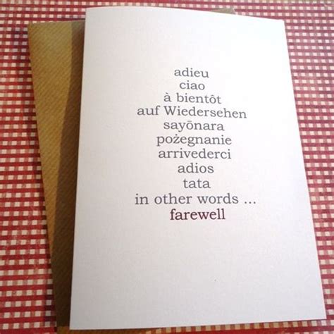 Sorry to hear you're leaving, i've only just come to regard you as someone i've met. Happy Birthday card | Farewell cards, Happy birthday cards ...