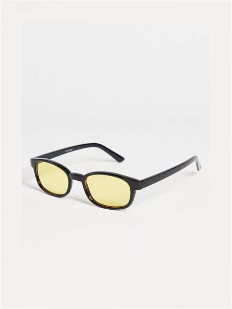 70s Yellow Tint Lens Sunglasses Madein