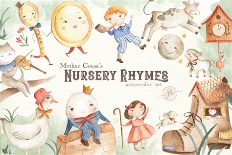 Mother Gooses Nursery Rhymes Animal Illustrations ~ Creative Market