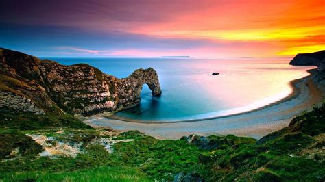 Durdle Door Beach 1080p England Ocean Dorset Earth Coastline