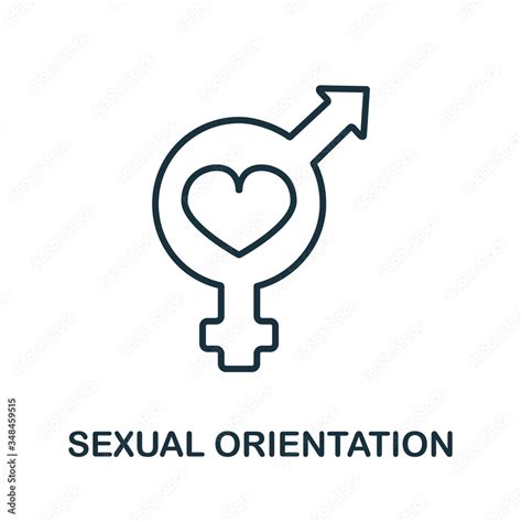 sexual orientation icon from lgbt collection simple line sexual orientation icon for templates