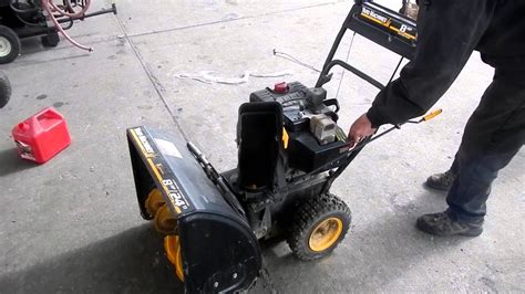 Yard Machines By Mtd 8 Hp Snow Blower Youtube