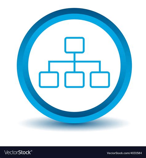 Blue Structure Icon Royalty Free Vector Image Vectorstock