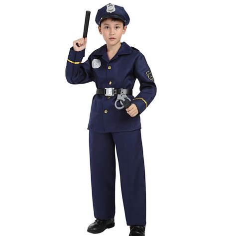 Fancy Dress And Period Costumes Police Cute Cop Fancy Dress Costume 6 Piece Uniform Set Clothes