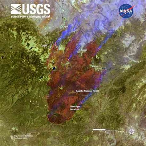 Arizona Wildfire Satellite Imagery ~ Gis Lounge