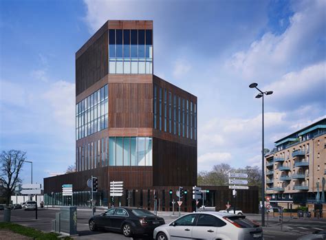 Lan Architecture Shapes Copper Clad Euravenir Tower In Lille