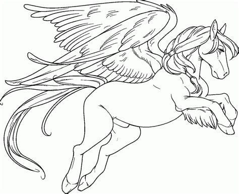 Pegasus Page For Kids And For Adults Coloring Home