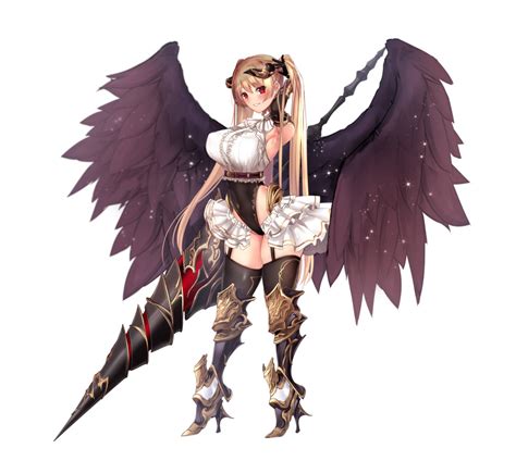 Safebooru 1girl Absurdres Angel Wings Armored Boots Armpits Bangle Bangs Black Gloves Black