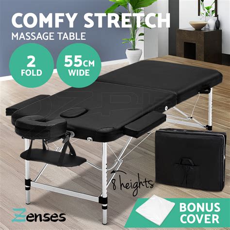 zenses massage table portable aluminium massage bed beauty chair therapy folding ebay