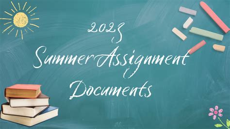 Summer Assignments For Math And Reading Decatur Middle School