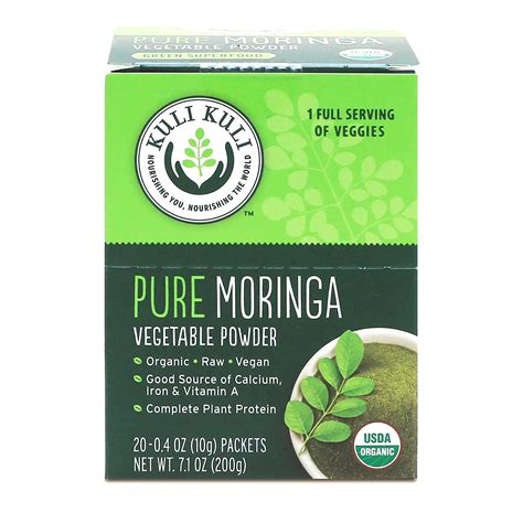 Kuli Kuli Pure Moringa Organic Vegetable Powder 20 Single