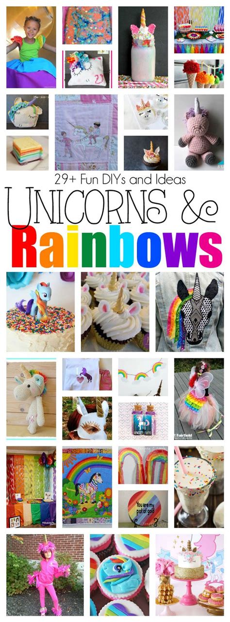 Diy Rainbow Unicorn Crafts Party Ideas And Block Party Unicorn Crafts