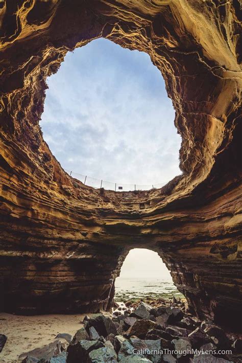 Sunset Cliffs Open Ceiling Sea Cave In San Diego San Diego Travel