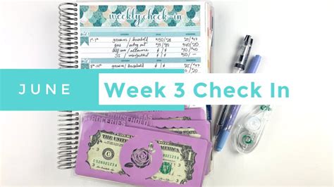 Week 3 Cash Envelope Check In Biweekly Paychecks June 2020 Budget