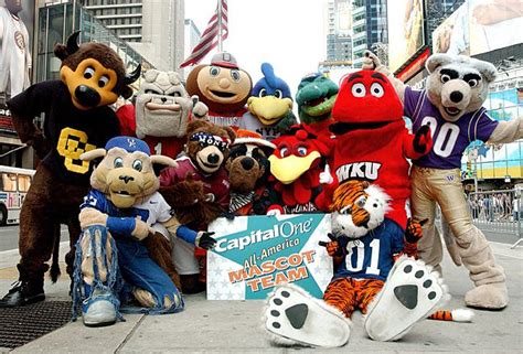 College Football Team Mascots Fun List Of Weird Mascots From