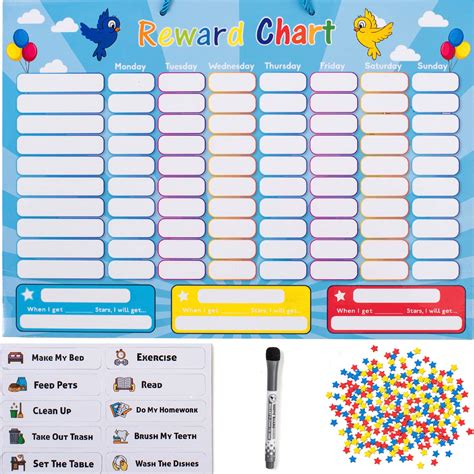 Buy Housecraft Reward Chart Chore Chart Highly Customizable