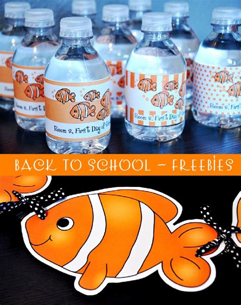Birds Party Blog Free Party Printables Nemo Inspired Back To School