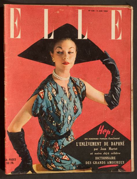 Elle French Vintage Magazine 5 June 1950 Ebay Green Couture