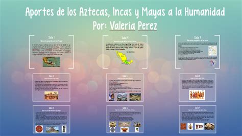 Aportes De Los Aztecas Incas Y Mayas A La Humanidad By Valeria Perez
