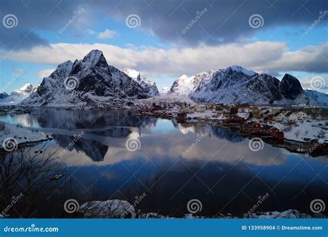 Moskenes Lofoten Islands Norway Stock Photo Image Of Mountains