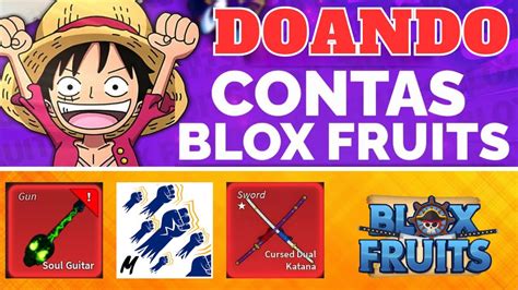 Contas De Blox Fruits Gratis Sorteios Mensais Youtube