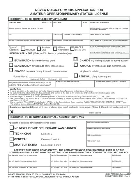 Fcc Form 605 Fill Out And Sign Online Dochub