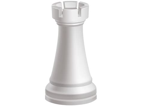 Rook White Chess Piece Transparent Png Image