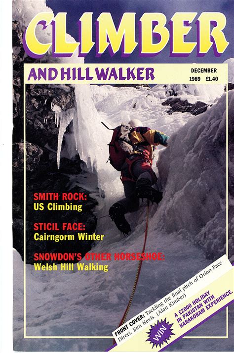 Thirty Years Ago Alan Kimber Mountaineering