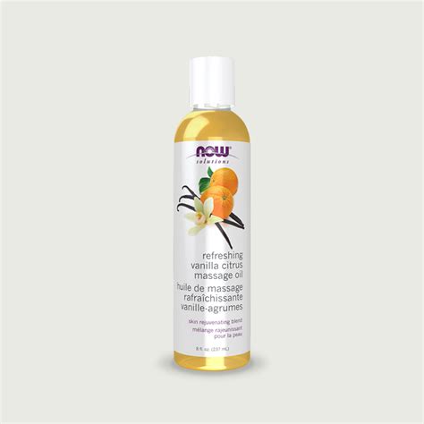 Refreshing Vanilla Citrus Massage Oil 8oz By Now Herbs Of Mexico