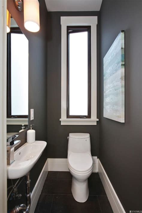 Most half bath spaces are small and simple, but they don't have to be. super tiny half bath More (With images) | Half bathroom ...