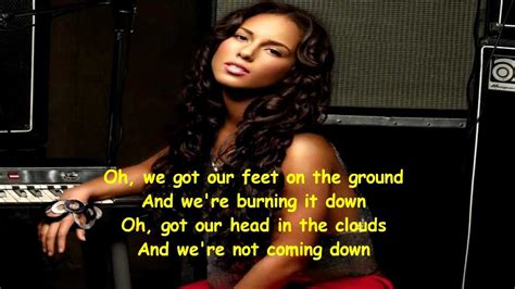 Alicia Keys Girl On Fire Lyrics Youtube
