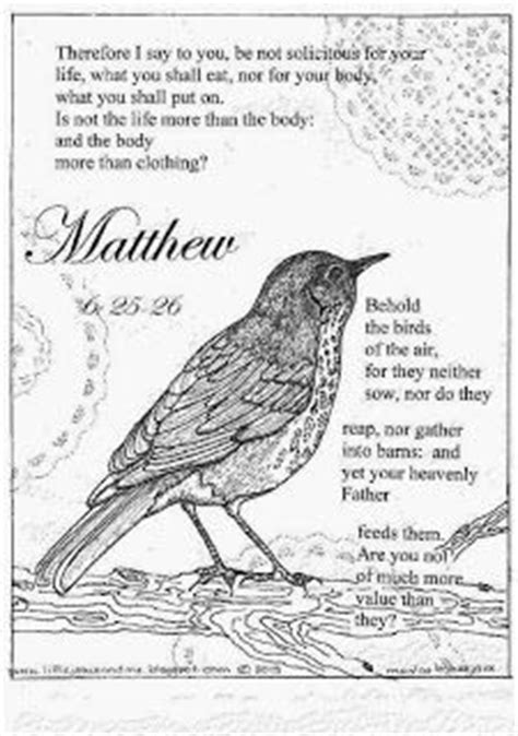 Good morning, i'm staci gower, christian education coordinator here at st. Unit 31 - Matthew 6:25-26 coloring page | Homeschool ...