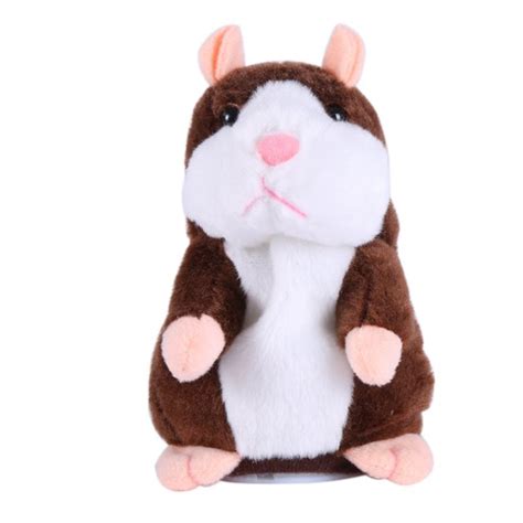 Kid Cute Talking Plush Hamster Repeats What You Say Interactive Toys