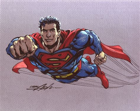 Superman By Neal Adams In Jason Adamss Neal Adams Comic Art Gallery Room