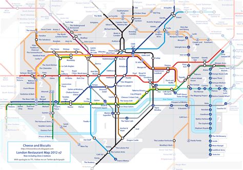 London Restaurant Tube Map A Spoonful Of Sugar