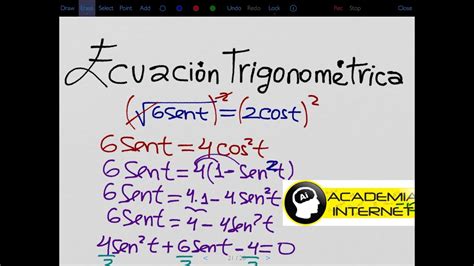 Como Resolver Una Ecuación Trigonométrica Youtube
