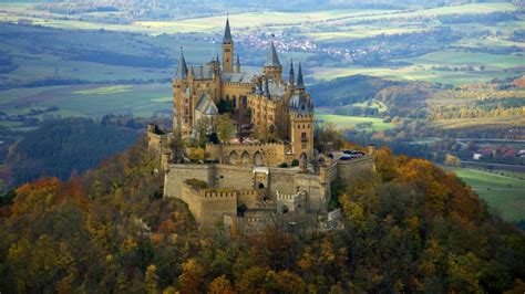 Hohenzollern Castle Burg Hohenzollern Germany Aerial Photography