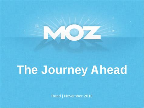 The Journey Ahead презентация доклад проект