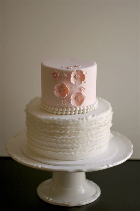 The Couture Cakery Pink Ruffly Vintage Baby Shower Cake
