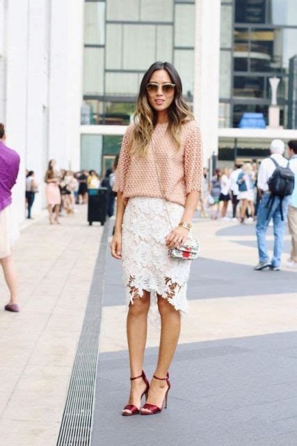 20 elegant lace skirt ideas for this season styleoholic