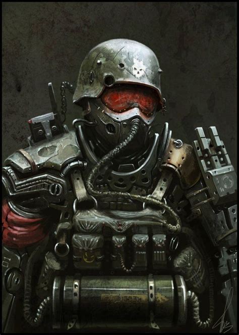 Dark Trooper Apocalyptic Future Soldier Dieselpunk